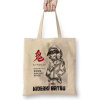 Hideaki Batsu Bez Çanta Uzun Saplı