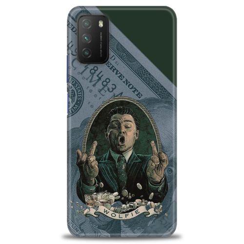 Xiaomi Poco M3 Kılıf HD Baskılı Kılıf - Dolar + Tam Ekran Koruyucu