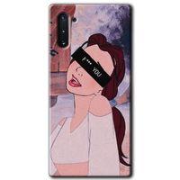 MRCİLETİSİM MRCİLETİSİM Samsung Galaxy Note 10 Kılıf HD Desen Baskılı Arka Kapak + Temperli Cam - Bad Girl