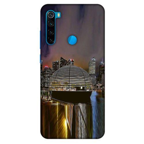 Xiaomi Redmi Note 8 Kılıf Dünya Mimarisi (49) Ultra Silikon Kılıf Apple Marina Bay