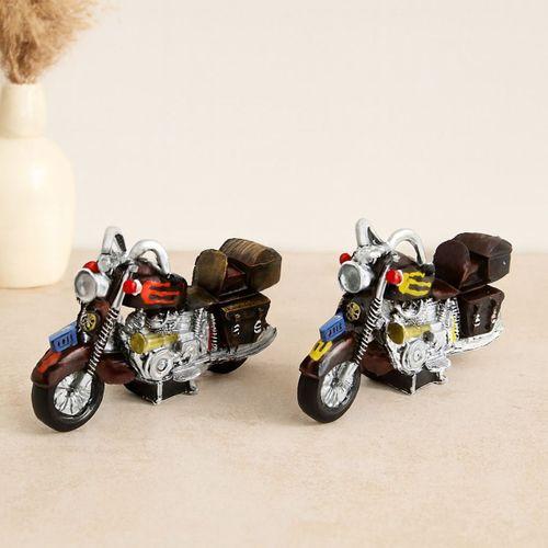 Motorsiklet Vintage Dekoratif Biblo Kumbara Reçine 25 cm