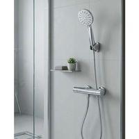 Çok Fonksiyonlu 4 Modlu El Duşu Başlığı Krem Duş Seti Spiral Hortumlu