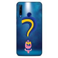 Huawei Y6P Kılıf Depresyon (12) Koruyucu Silikon Kırmızı Bordo