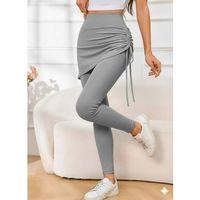 Kadın Yüksek Bel Yandan Büzgülü Alttan Uzun Kaşkorse Tayt Etek