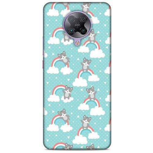 Lopard Xiaomi Poco F2 Pro Uyumlu Kılıf Kediler (24) Darbe Emici Kılıf Gökkuşağı