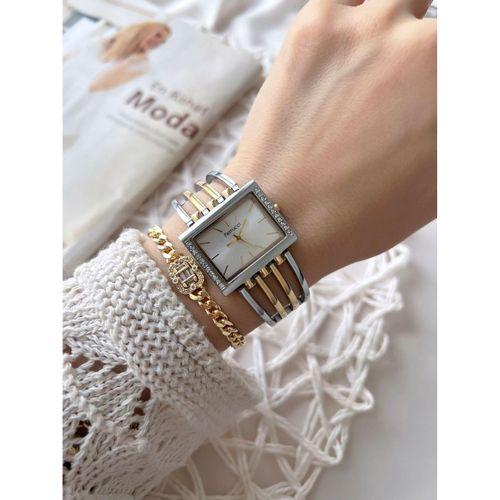 Ferrucci Kadın Kol Saati+Bileklik Özel Seri Çelik Kordon Kararma Renk Atma Yapmaz VS.BLKT.0746