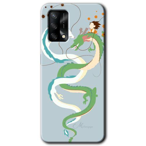 OPPO Oppo A74 Kılıf HD Desen Baskılı Arka Kapak - Snake Friendship