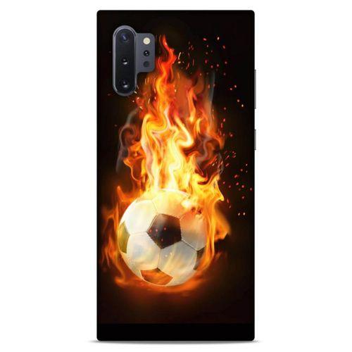 Lopard Samsung Galaxy Note 10 Plus Uyumlu Kılıf FireX (36) Glitter Kılıf Futbol Topu