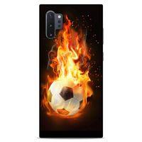 Lopard Samsung Galaxy Note 10 Plus Uyumlu Kılıf FireX (36) Glitter Kılıf Futbol Topu