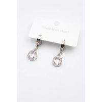 Damla Taşlı Küpe - Gümüş