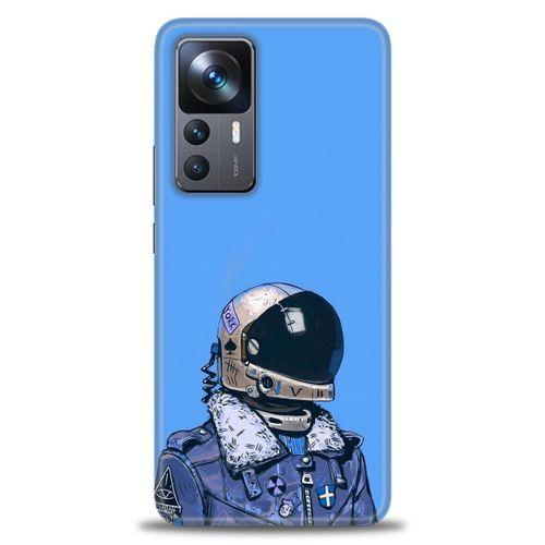 Xiaomi Mi 12T Kılıf HD Baskılı Kılıf - Mavi Astronot + Tam Ekran Koruyucu