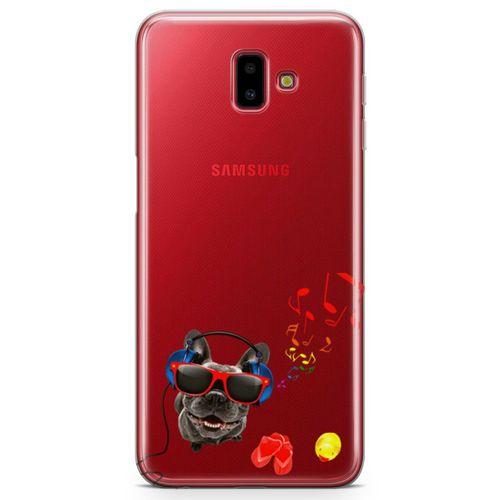 Samsung Galaxy J6 Plus Kılıf Entel Köpek Arka Kapak Koruma Desenli Full Koruyucu