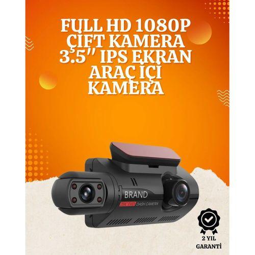 Wifi Destekli Araç Kamerası – 3 İnç Ekran, 1080p Ön Ve 720p İç Kamera