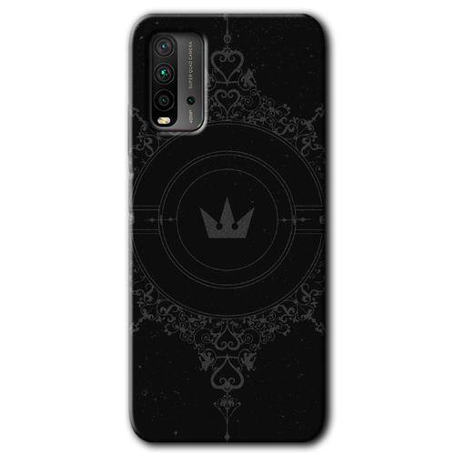 Xiaomi Redmi 9T HD Baskılı Kılıf + 9D Tam Ekran Koruyucu - Siyah Mandala 1