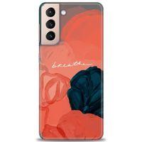 Samsung Galaxy S21 Plus Kılıf HD Baskılı Kılıf - Breathe + Tam Ekran Koruyucu