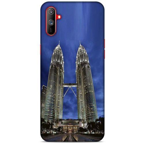 Oppo Realme C3 Kılıf Dünya Mimarisi (20) Koruyucu Kılıf Petronas Kuleleri Malezya