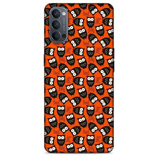 Baykuşlar (6) Desenli Silikon Kapak Telefon Kabı Oppo Reno 4 Kılıf