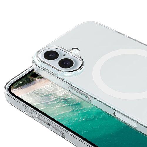 Apple iPhone 17 Kılıf IC Çipli M-Safe Şarj Özellikli Şeffaf Kamera Çerçeveli Zore Toledo Kapak