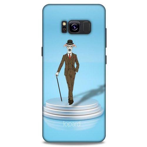 Samsung Galaxy S8 Kılıf FunnyMaX (45) Liquid Air Kılıf Açık Mavi Köpek
