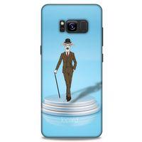 Samsung Galaxy S8 Kılıf FunnyMaX (45) Liquid Air Kılıf Açık Mavi Köpek