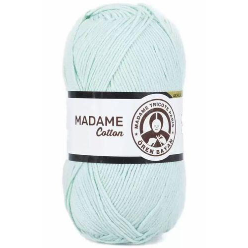 1 Adet Madame Cotton El Örgü İpi Yünü 100 gr 017 Mint Yeşili - mudanis
