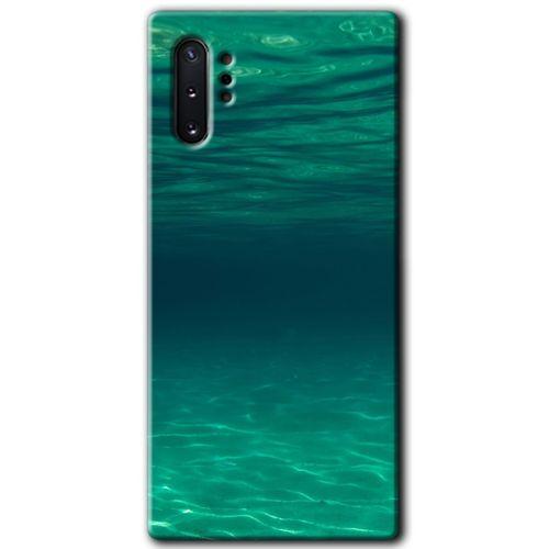 Potkal Hediye Fabrikası Samsung Galaxy Note 10 Plus Kılıf HD Desen Baskılı Arka Kapak - Derin Deniz