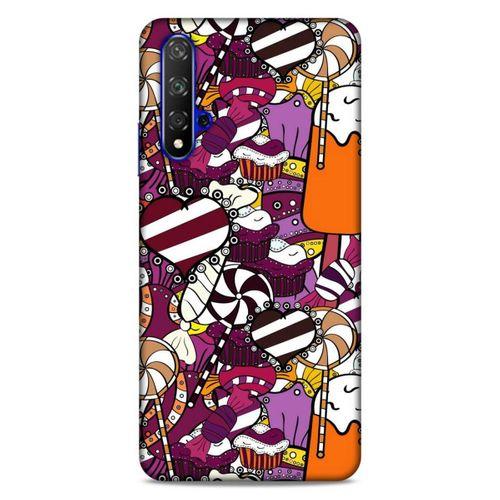 Lopard Huawei P Smart S 2020 Uyumlu Kılıf Soyut Sanat (32) Desenli Soft Silikon Kılıf