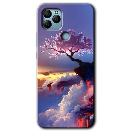 General Mobile GM 22 HD Baskılı Kılıf + 9D Tam Ekran Koruyucu - Wash Red Wall