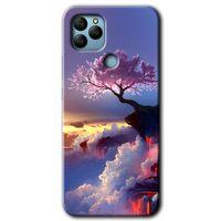 General Mobile GM 22 HD Baskılı Kılıf + 9D Tam Ekran Koruyucu - Wash Red Wall