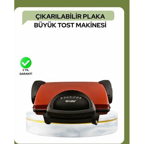 2000 Watt Teflon Tost Makinesi – Geniş Plaka, Ayarlanabilir Isı, Kolay Temizlik