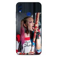 Huawei Honor 8C Uyumlu Kılıf Harley Quinn (23) Ultra Koruma Kılıfı Kırmızı-menekşe