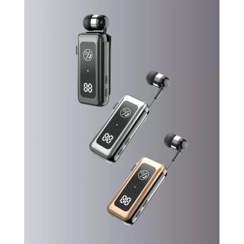 Bluetooth 5.2 Kablolu Makaralı Kulaklık | Dijital Ekran Ve Titreşimli Bildirim