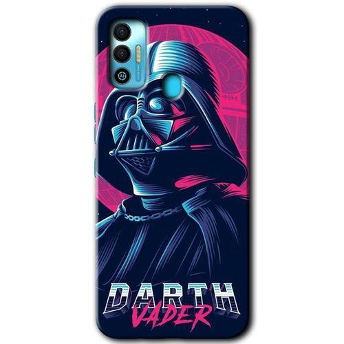 Tecno Spark 7T HD Baskılı Kılıf + 9D Tam Ekran Koruyucu - Darth Vader