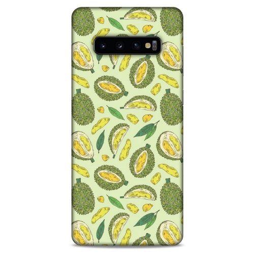 Frutix Durian 01 Samsung Galaxy S10 Plus Kılıf Desenli Silikon