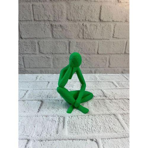 Minimal İnsan Figürü Biblo Yeşil Ev Ve Ofis Dekoru