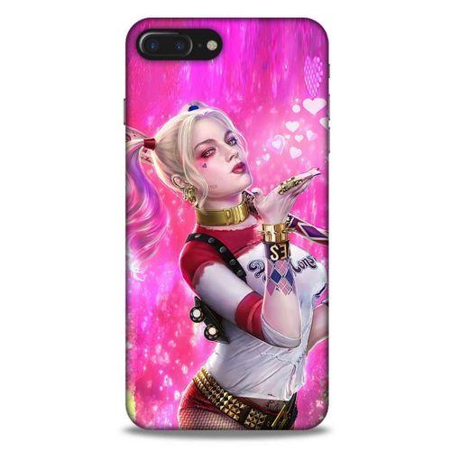 Apple Iphone 8 Plus Uyumlu Kılıf Harley Quinn (4) Koruma Kılıfı Fuşya