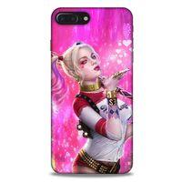 Apple Iphone 8 Plus Uyumlu Kılıf Harley Quinn (4) Koruma Kılıfı Fuşya