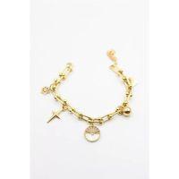 Charm Tfn Zincir Bileklik - Altın