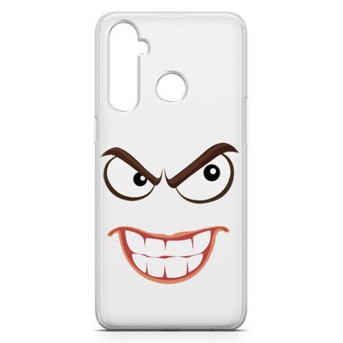 Oppo Realme 5 Pro Kılıf Gülen Emoji Arka Kapak Koruma Desenli Full Koruyucu