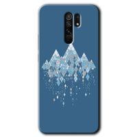 MRCİLETİSİM Xiaomi Redmi 9 Kılıf Baskılı Kapak - İceberg + 5D Tam Kaplayan Cam