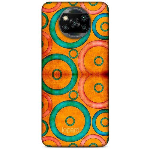 Xiaomi Redmi Poco X3 Kılıf Pastel Renkler (39) Liquid Crystal Kılıf Turuncu Yeşil