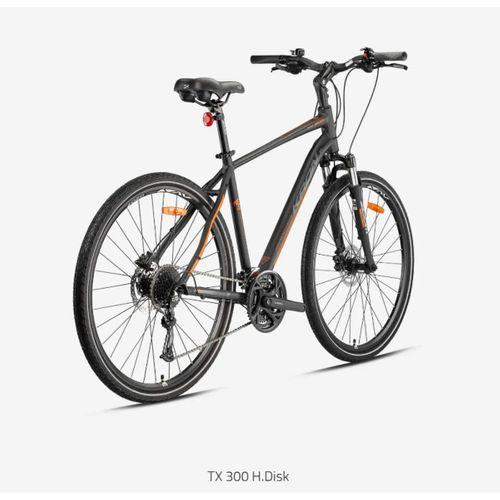 Kron TX300 Hidrolik Disk 28 Jant Trekking Bisiklet Mat Siyah-Füme-Turuncu 51 cm