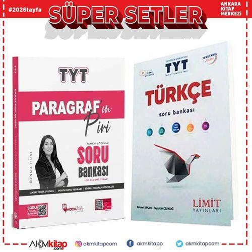 Limit TYT Türkçe ve Hoca Kafası Paragrafın Piri Soru Bankası Seti 2 Kitap