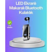 Bluetooth 5.2 Klipsli Kablosuz Kulaklık – Dijital Ekran & Titreşimli Uyarı