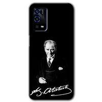 Oppo A55 Kılıf HD Desen Baskılı Arka Kapak - Atatürk İmza