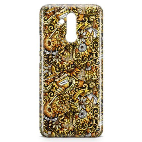 Huawei Mate 20 Lite Kılıf Honey Doodle Arka Kapak Koruma Desenli Full Koruyucu