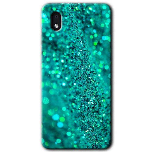 MRCİLETİSİM Samsung Galaxy A01 Core Kılıf Baskılı Kapak - Diamonds + 5D Tam Kaplayan Cam