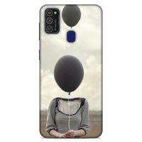 Lopard Samsung Galaxy M21 Uyumlu Kılıf Manipülasyon ☻ (30) Silicone Case Desenli