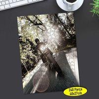 Orman Yolunda Motorsiklet 240 Parça Puzzle Yapboz-101163411