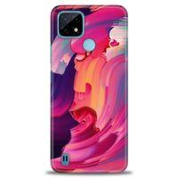 Realme C21 Kılıf HD Baskılı Kılıf - Renkler + Tam Ekran Koruyucu